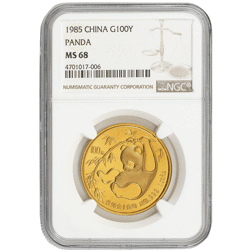 Pre-Owned 1985 Chinese Panda 1oz Gold Coin - NGC Graded MS68 - 4701017-006