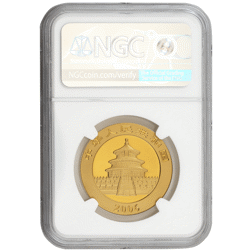 Pre-Owned 2006 Chinese Panda 1oz Gold Coin - NGC Graded MS67 - 4458544-012