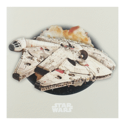 Pre-Owned 2024 UK Star Wars Millennium Falcon 50p Proof Gold Coin