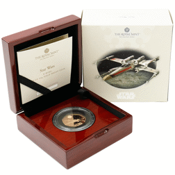 Pre-Owned 2024 UK Star Wars X-Wing 50p Proof Gold Coin