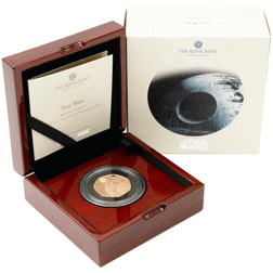 Pre-Owned 2024 UK Star Wars Death Star 50p Proof Gold Coin