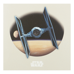 Pre-Owned 2024 UK Star Wars TIE Fighter 50p Proof Gold Coin