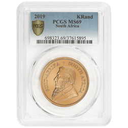 Pre-Owned 2019 South African Krugerrand 1oz Gold Coin - PCGS Graded MS69 - 698323.69/37615895