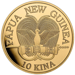 Pre-Owned 2022 Papua New Guinea Bird of Paradise 1oz Gold Coin