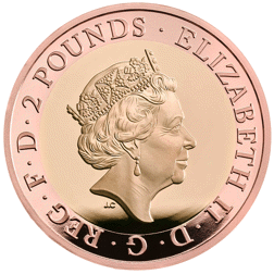 Pre-Owned 2019 UK 75th Anniversary of D-Day £2 Proof Gold Coin