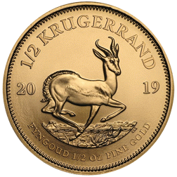 Pre-Owned 2019 South African Krugerrand Proof Design 1/2oz Gold Coin