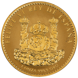 Pre-Owned 2021 Spanish Felipe` VI Iberian Lynx 1oz Gold Coin