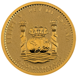 Pre-Owned 2023 Spanish Felipe` VI Toro Bull 1/10oz Gold Coin