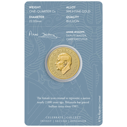 Pre-Owned 2024 UK Britannia 1/4oz Gold Coin - Carded
