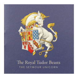 Pre-Owned 2024 UK Tudor Beasts Seymour Unicorn 1/4oz Proof Gold Coin