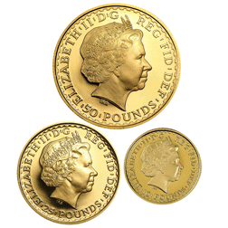 Pre-Owned 2005 UK Britannia Proof Gold 3-Coin Set