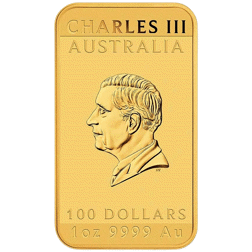 Pre-Owned 2025 Australian Dragon Rectangular 1oz Gold Coin