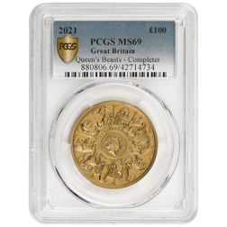 Pre-Owned 2021 UK Queen’s Beasts Completer 1oz Gold Coin - PCGS Graded MS69 - 880806.69/42714734