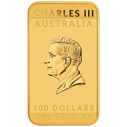 Pre-Owned 2024 Australian Dragon Rectangular 1oz Gold Coin