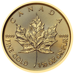 2026 Canadian Maple Leaf 1/10oz Gold Coin