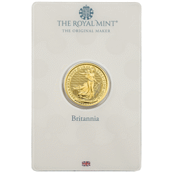 Pre-Owned 2023 UK King Charles III Britannia 1/4oz Gold Coin - Carded