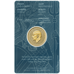 Pre-Owned 2023 UK King Charles III Britannia 1/4oz Gold Coin - Carded