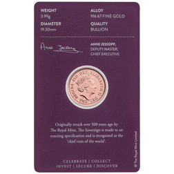 Pre-Owned 2021 UK Half Sovereign Gold Coin - Carded