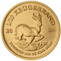 2026 South African Krugerrand 1/10oz Gold Coin