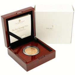 Pre-Owned 2025 UK Brilliant Uncirculated Five-Sovereign Piece Gold Coin