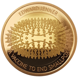 Pre-Owned 2023 UK 'Edward Jenner' £2 Proof Gold Coin