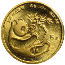 Pre-Owned 1984 Chinese Panda 1/20oz Gold Coin