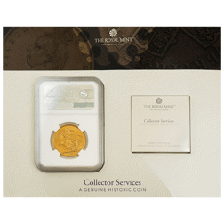 Pre-Owned 1887 UK Double Sovereign Gold Coin - NGC Graded MS61 - 6134393-003