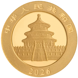 2026 Chinese Panda 1g Gold Coin