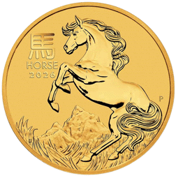 Pre-Owned 2026 Australian Lunar Horse 1oz Gold Coin