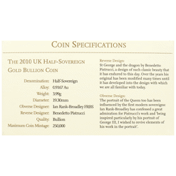 Pre-Owned 2010 UK 'Happy Birthday' Half Sovereign Gold Coin - Boxed