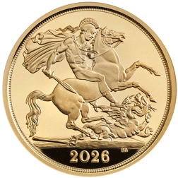 Pre-Owned 2026 UK Half Sovereign Proof Gold Coin
