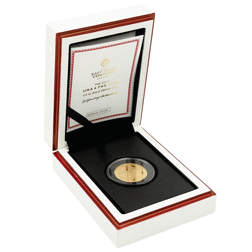 Pre-Owned 2020 East India Company Una and The Lion 1/4oz Proof Gold Coin