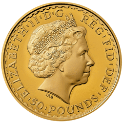 Pre-Owned 2003 UK Britannnia 1/2oz Proof Design Gold Coin