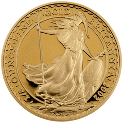 Pre-Owned 2002 UK Britannia 1/2oz Proof Design Gold Coin