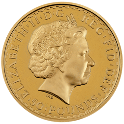 Pre-Owned 2002 UK Britannia 1/2oz Proof Design Gold Coin