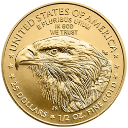 Pre-Owned 2025 USA Eagle 1/2oz Proof Gold Coin