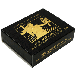 Pre-Owned 2025 USA Eagle 1/2oz Proof Gold Coin