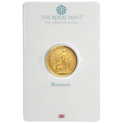 Pre-Owned UK Queen Elizabeth II Britannia 1/4oz Gold Coin - Carded - Mixed Dates