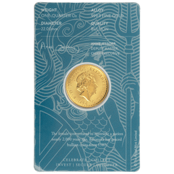 Pre-Owned UK Queen Elizabeth II Britannia 1/4oz Gold Coin - Carded - Mixed Dates