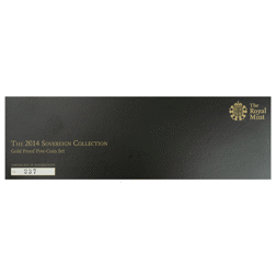 Pre-Owned 2014 UK Sovereign Proof Gold 5-Coin Collection