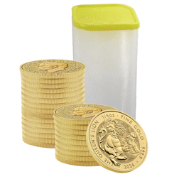 2026 UK Tudor Beasts Queen's Lion 1/4oz Gold Coin