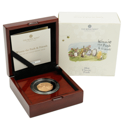 Pre-Owned 2021 UK 'Winnie the Pooh and Friends' 50p Proof Gold Coin