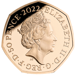 Pre-Owned 2022 UK 'Kanga and Roo' 50p Proof Gold Coin