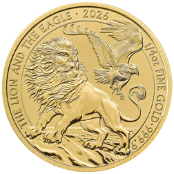 2026 UK The Lion and The Eagle 1/4oz Gold Coin