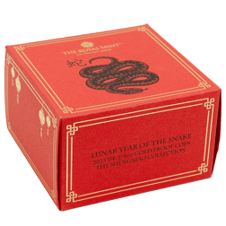Pre-Owned 2025 UK Lunar Snake 1/4oz Proof Gold Coin