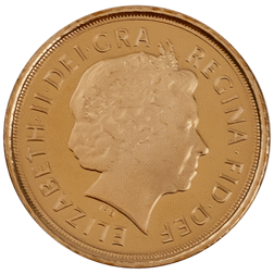Pre-Owned 2010 UK Quarter Sovereign Proof Design Gold Coin