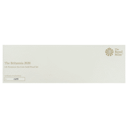 Pre-Owned 2020 UK Britannia Premium Proof Gold 6-Coin Set - Missing Outer Box