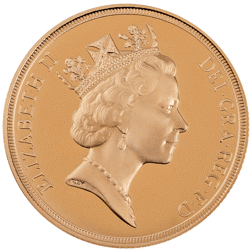 Pre-Owned 1996 UK Double Sovereign Proof Design Gold Coin