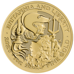 2026 UK Britannia and Liberty 1oz Gold Coin