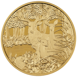 Pre-Owned 2013 Austrian 'The Red Deer' 1/2oz Proof Gold Coin